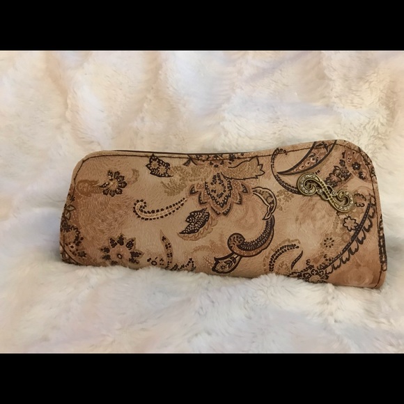 👜👝👛 Paisley patterned clutch tan/brown - Picture 8 of 8